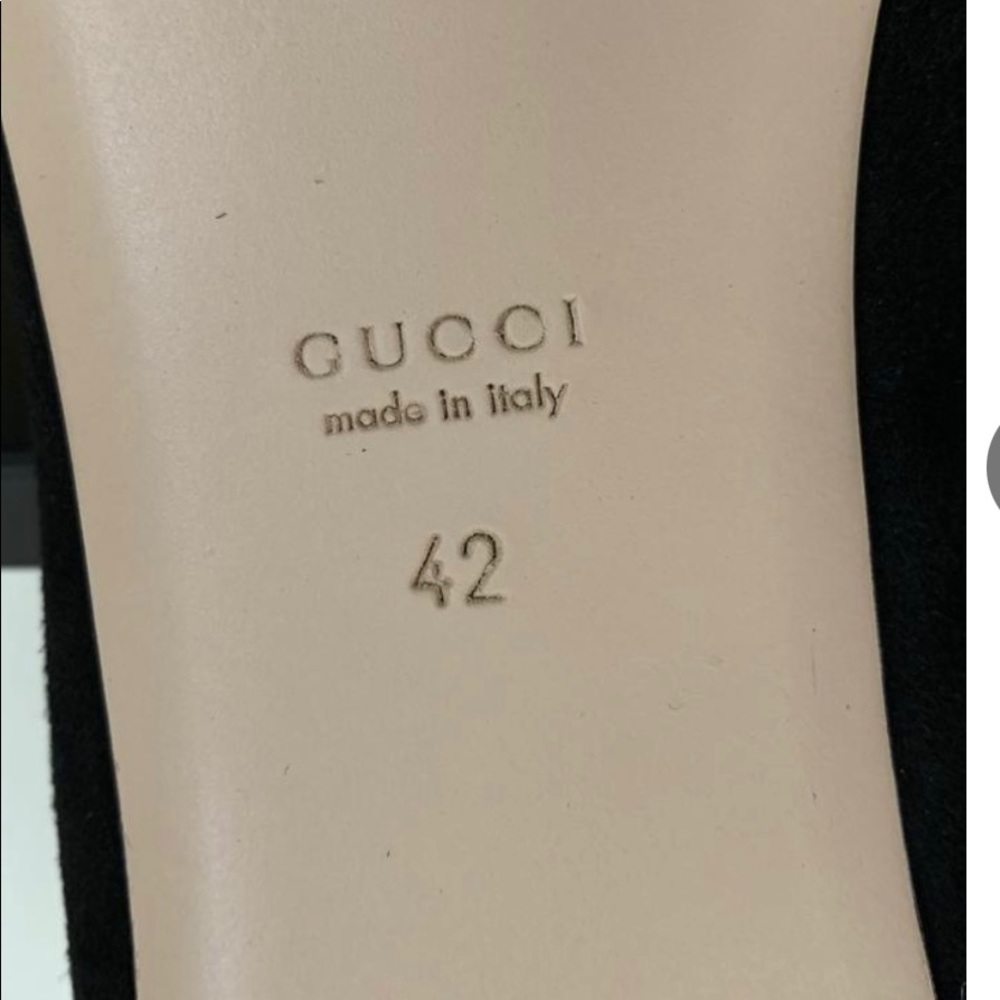 100% Authentic Gucci Web Bow Flat - image 4